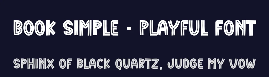 Book Simple – Playful Font by creativeletter — Display Font — thumbnail 2
