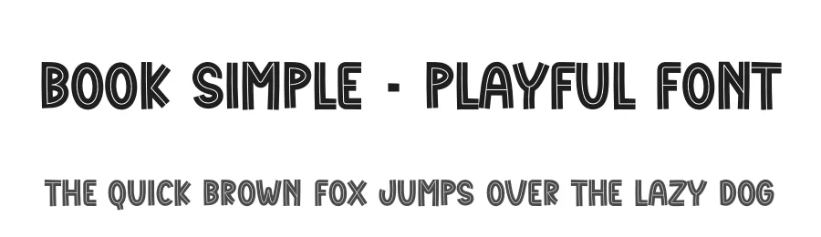 Book Simple – Playful Font by creativeletter — Display Font