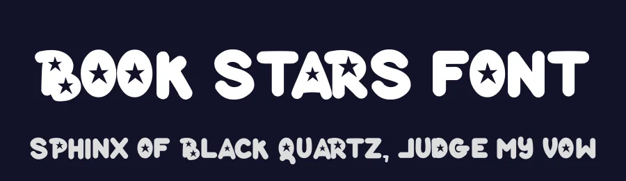 Book Stars Font by futuristypestudio — Display Font — thumbnail 2
