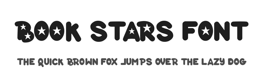 Book Stars Font by futuristypestudio — Display Font