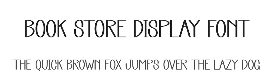 Book Store Display Font by andikastudio — Display Font