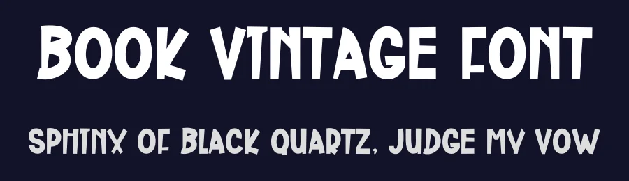 Book Vintage Font by freshtypeink — Display Font — thumbnail 2