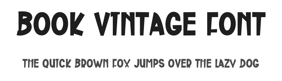 Book Vintage Font by freshtypeink — Display Font