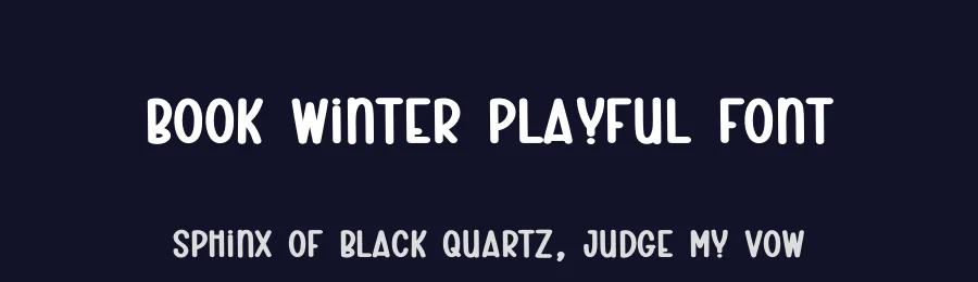 Book Winter Playful Font by creativeletter — Display Font — thumbnail 2
