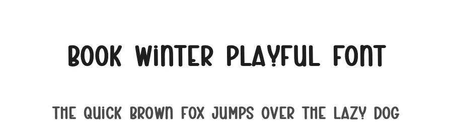 Book Winter Playful Font by creativeletter — Display Font