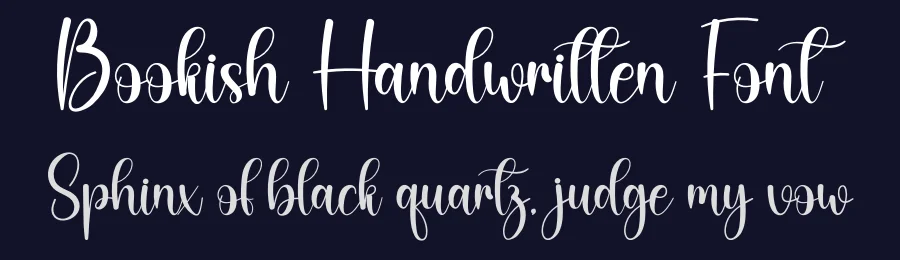 Bookish Handwritten Font by creativeletter — Script Handwritten Font — thumbnail 2
