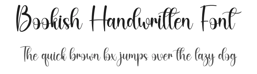 Bookish Handwritten Font by creativeletter — Script Handwritten Font