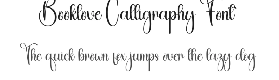 Booklove Calligraphy Font by andikastudio — Script Handwritten Font
