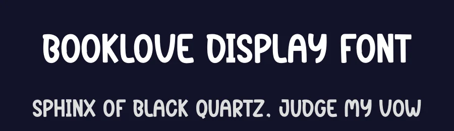 Booklove Display Font by creativeletter — Display Font — thumbnail 2