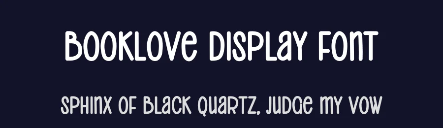 Booklove Display Font by creativeletter — Display Font — thumbnail 2