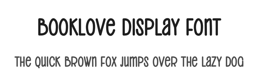 Booklove Display Font by creativeletter — Display Font