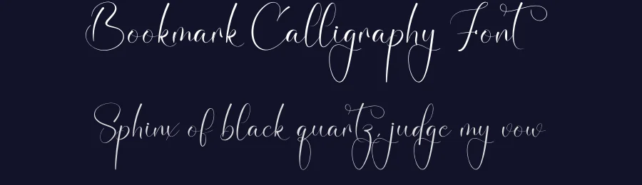 Bookmark Calligraphy Font by creativeletter — Script Handwritten Font — thumbnail 2