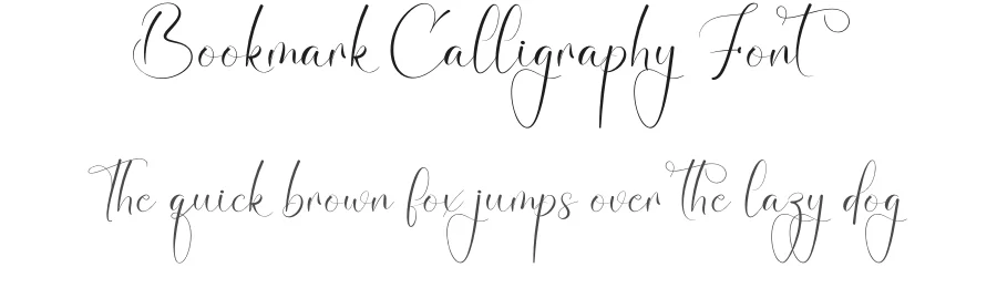 Bookmark Calligraphy Font by creativeletter — Script Handwritten Font