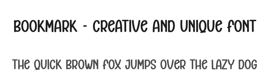 Bookmark – Creative And Unique Font by creativeletter — Display Font