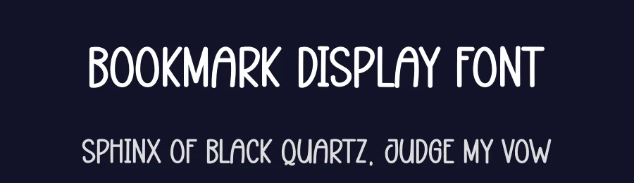 Bookmark Display Font by andikastudio — Display Font — thumbnail 2