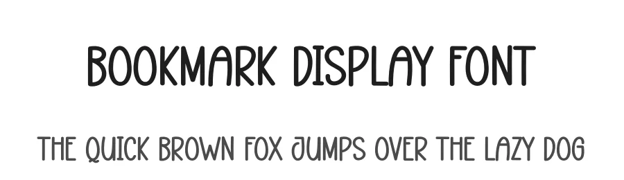 Bookmark Display Font by andikastudio — Display Font