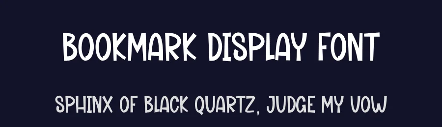 Bookmark Display Font by andikastudio — Display Font — thumbnail 2
