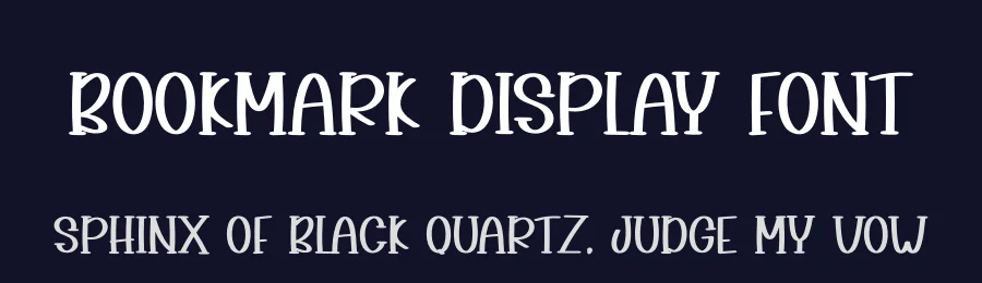 Bookmark Display Font by andikastudio — Display Font — thumbnail 2