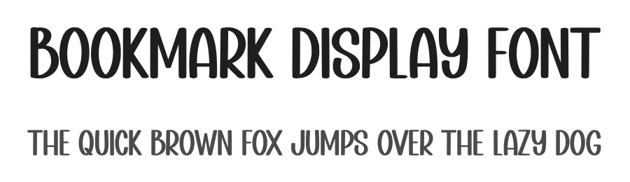 Bookmark Display Font by Minimalist Eyes — Display Font