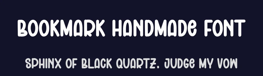 Bookmark Handmade Font by andikastudio — Display Font — thumbnail 2