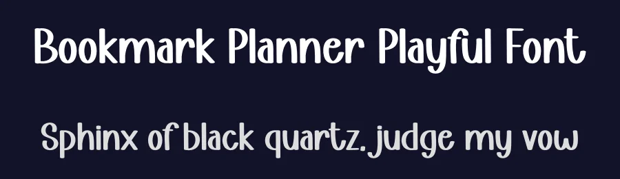 Bookmark Planner Playful Font by freshtypeink — Display Font — thumbnail 2