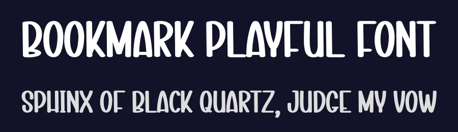 Bookmark Playful Font by andikastudio — Display Font — thumbnail 2