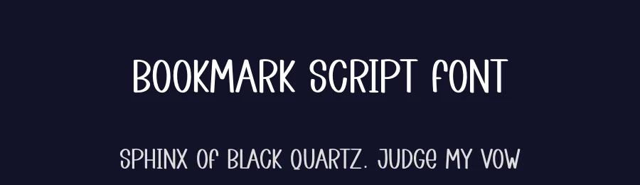 Bookmark Script Font by creativeletter — Display Font — thumbnail 2