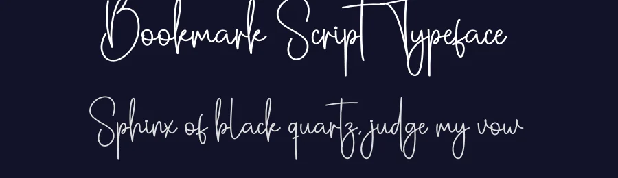 Bookmark Script Typeface by creativeletter — Script Handwritten Font — thumbnail 2