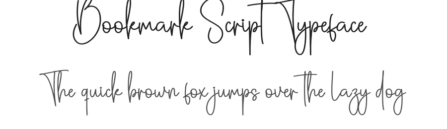 Bookmark Script Typeface by creativeletter — Script Handwritten Font