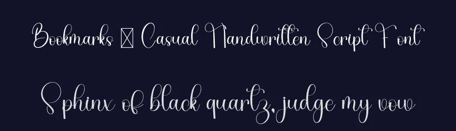 Bookmarks – Casual Handwritten Script Font by freshtypeink — Script Handwritten Font — thumbnail 2