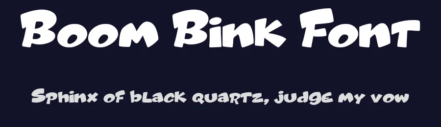Boom Bink Font by idealeksis — Display Font — thumbnail 2