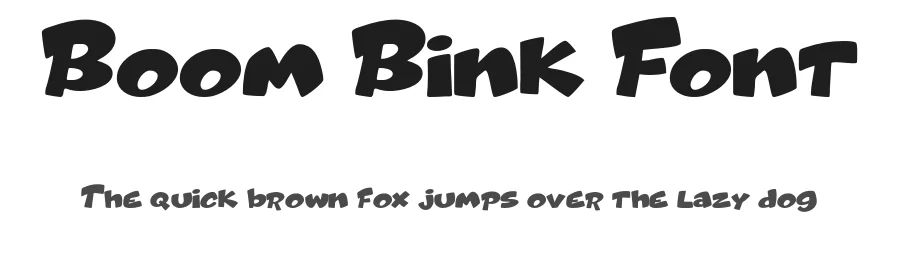 Boom Bink Font by idealeksis β Display Font