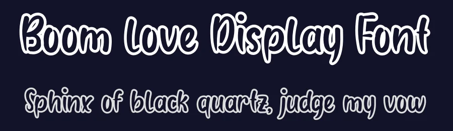 Boom love Display Font by andikastudio — Display Font — thumbnail 2