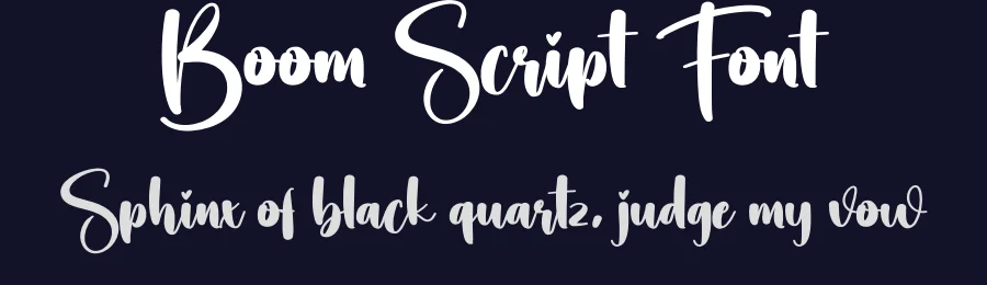 Boom Script Font by creativeletter — Script Handwritten Font — thumbnail 2