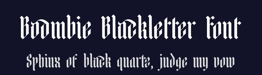 Boombie Blackletter Font by timelesstype.co — Blackletter Font — thumbnail 2