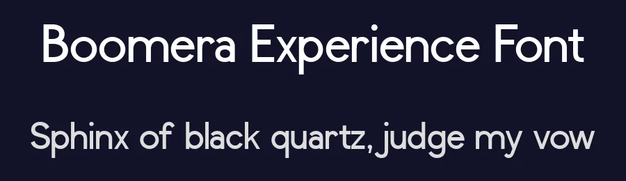 Boomera Experience Font by Say Studio — Display Font — thumbnail 2