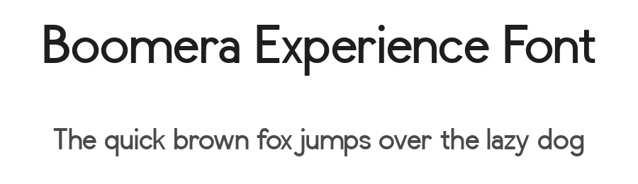 Boomera Experience Font by Say Studio — Display Font