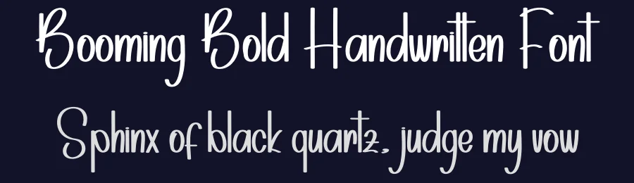 Booming Bold Handwritten Font by freshtypeink — Script Handwritten Font — thumbnail 2