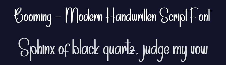 Booming – Modern Handwritten Script Font by andikastudio — Display Font — thumbnail 2
