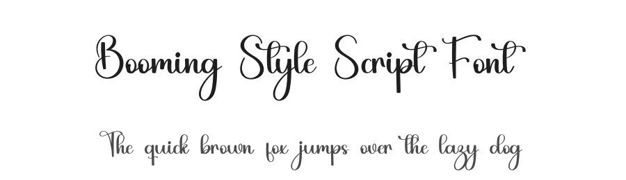 Booming Style Script Font by freshtypeink — Script Handwritten Font