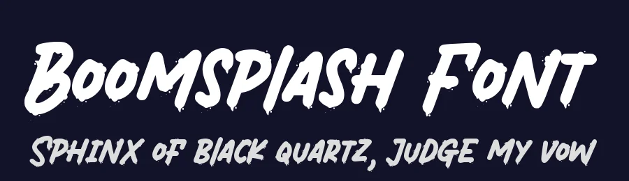 Boomsplash Font by Allouse.Studio — Display Font — thumbnail 2