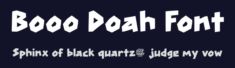 Booo Doah Font by fontsider — Decorative Font — thumbnail 2