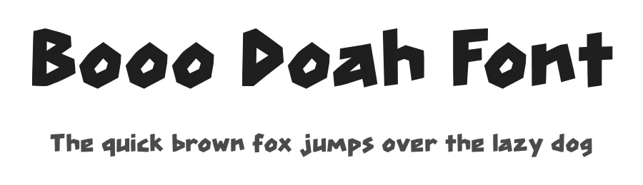 Booo Doah Font by fontsider — Decorative Font