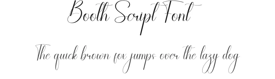 Booth Script Font by creativeletter — Script Handwritten Font