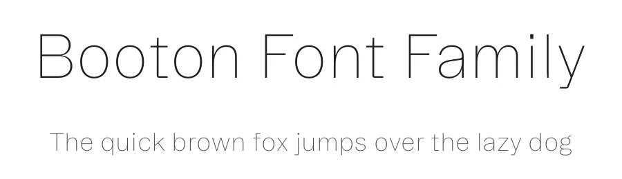 Booton Font Family by Displaay — Sans Serif Font