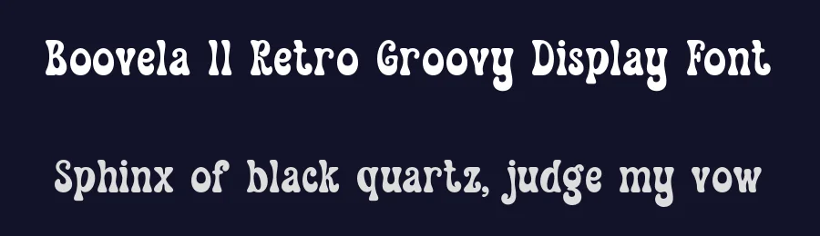 Boovela || Retro Groovy Display Font by ErmediaStudio — Display Font — thumbnail 2