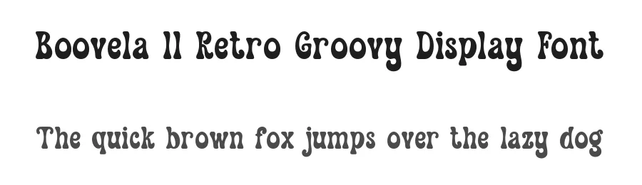 Boovela || Retro Groovy Display Font by ErmediaStudio — Display Font
