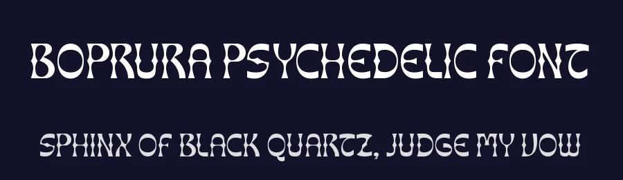Boprura Psychedelic Font by Amorfa Type — Decorative Font — thumbnail 2