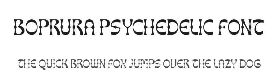 Boprura Psychedelic Font by Amorfa Type — Decorative Font