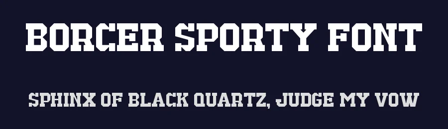 Borcer Sporty Font by Maiko Hatta — Serif Font — thumbnail 2